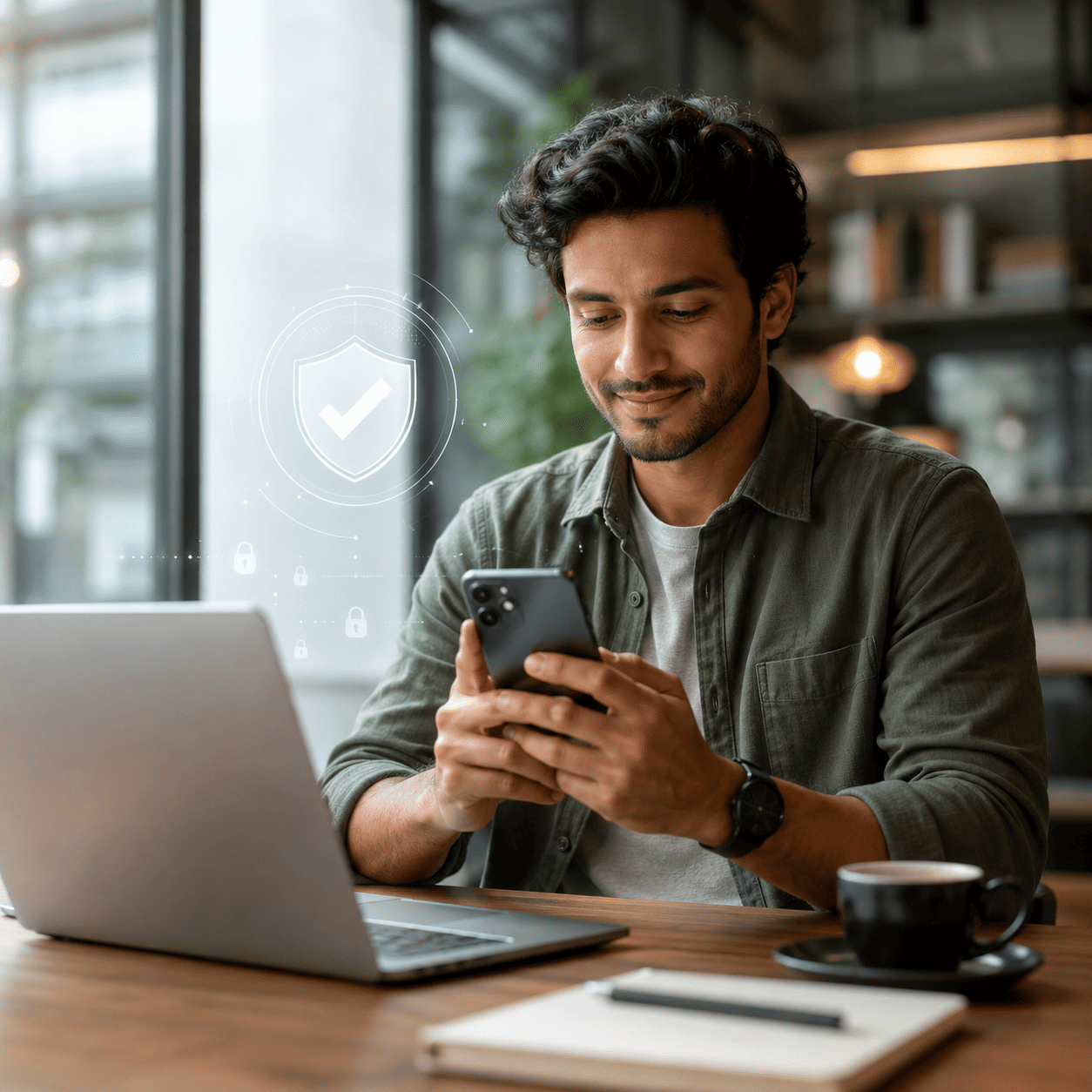 Espaço de trabalho moderno e seguro