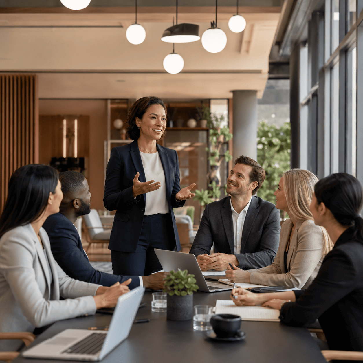 reunião de negócios